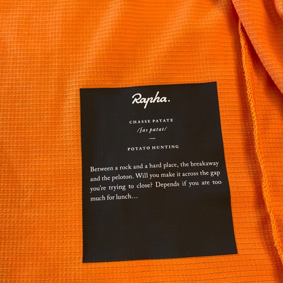Rapha Men’s Classic Flyweight Jersey (orange), size large - Picture 3 of 4